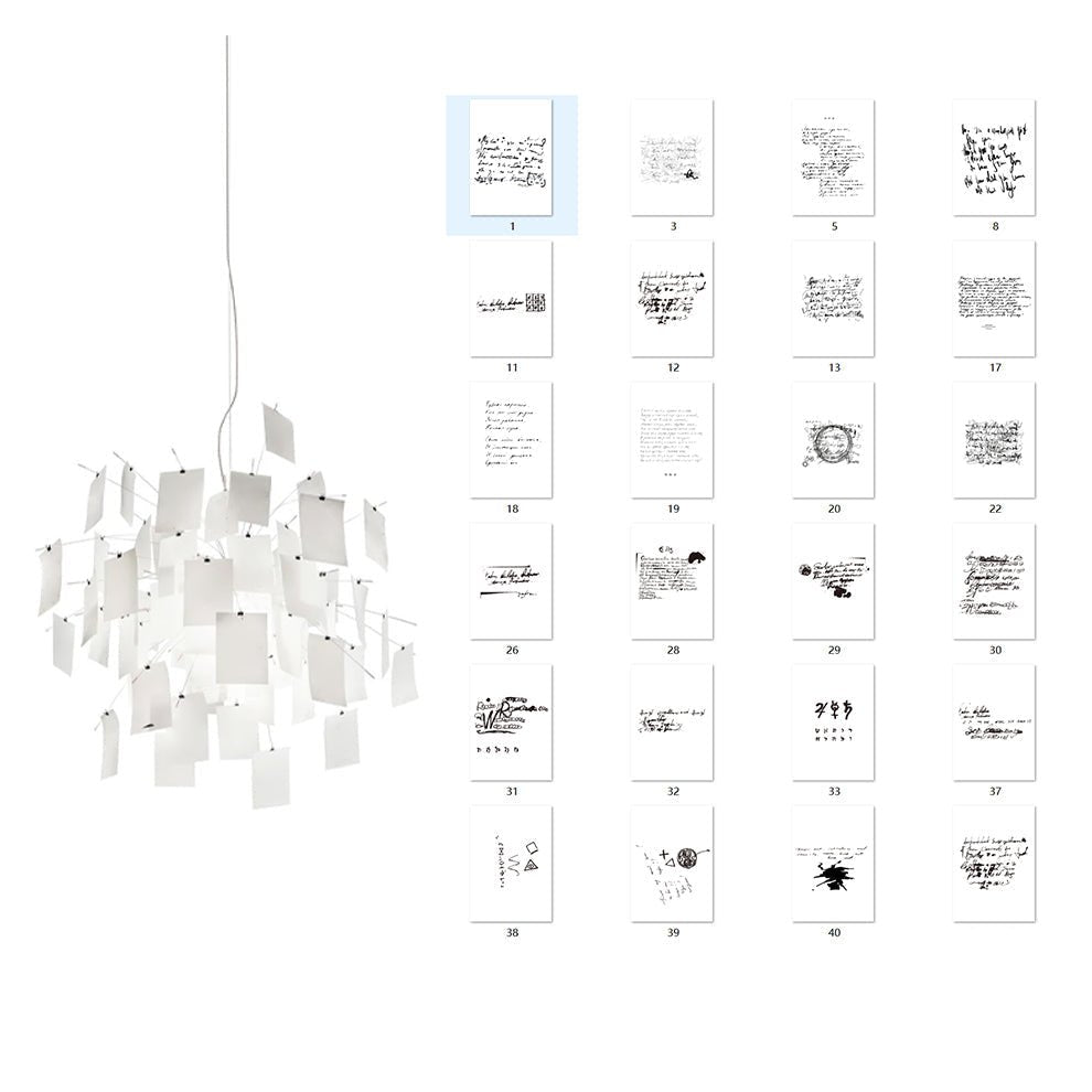 Elegant Paper Chandelier - Lightweight, Eco-Friendly Design, Easy to H