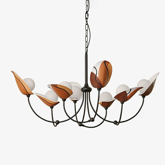 Florea Bloom Crystal Chandelier - Elegant Design & Adjustable Height
