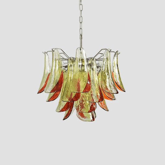 Marielle Glass Chandelier - Elegant Illumination with Adjustable Heigh