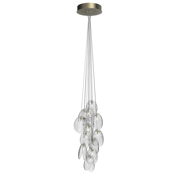Mussels Cluster Chandelier - Elegant Design with Adjustable Height & W