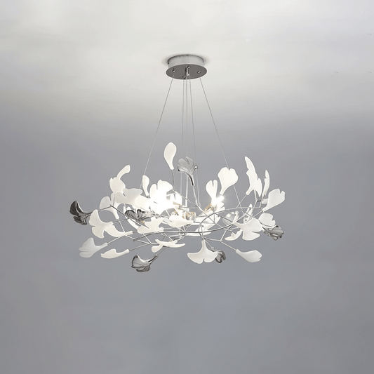 Gingko Wreath Chandelier - Elegant Design with Adjustable Brightness