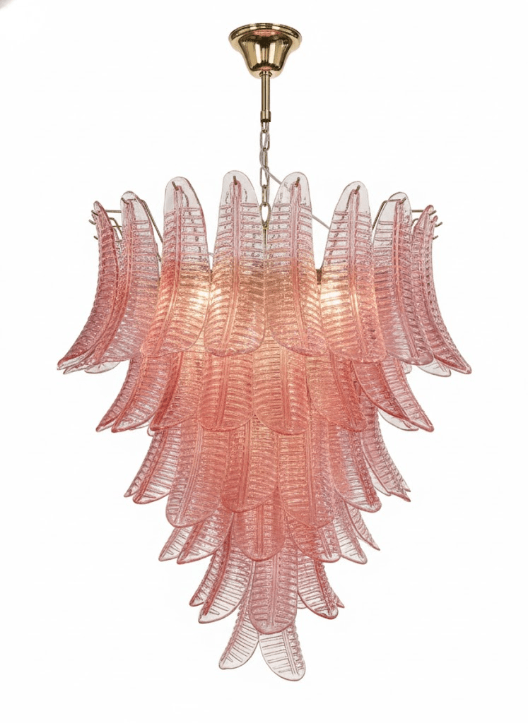 Rosalind Modern Glass Chandelier - Elegant Design with Adjustable Heig