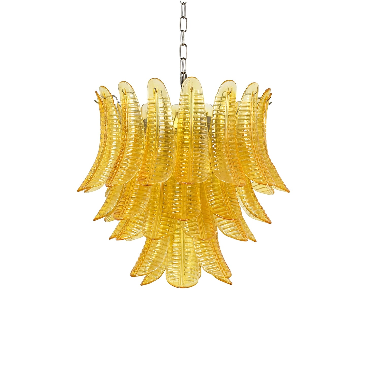 Aurelium Cascade Glass Chandelier - Elegant Design with Adjustable Hei