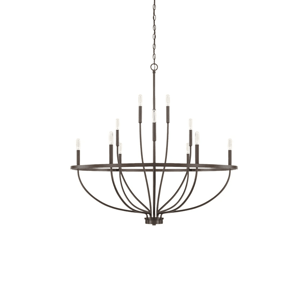 Maxwell Crystal Chandelier - Elegant Design with Adjustable Height