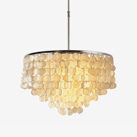 Oceana Shell Chandelier - Elegant Lighting with Adjustable Brightness