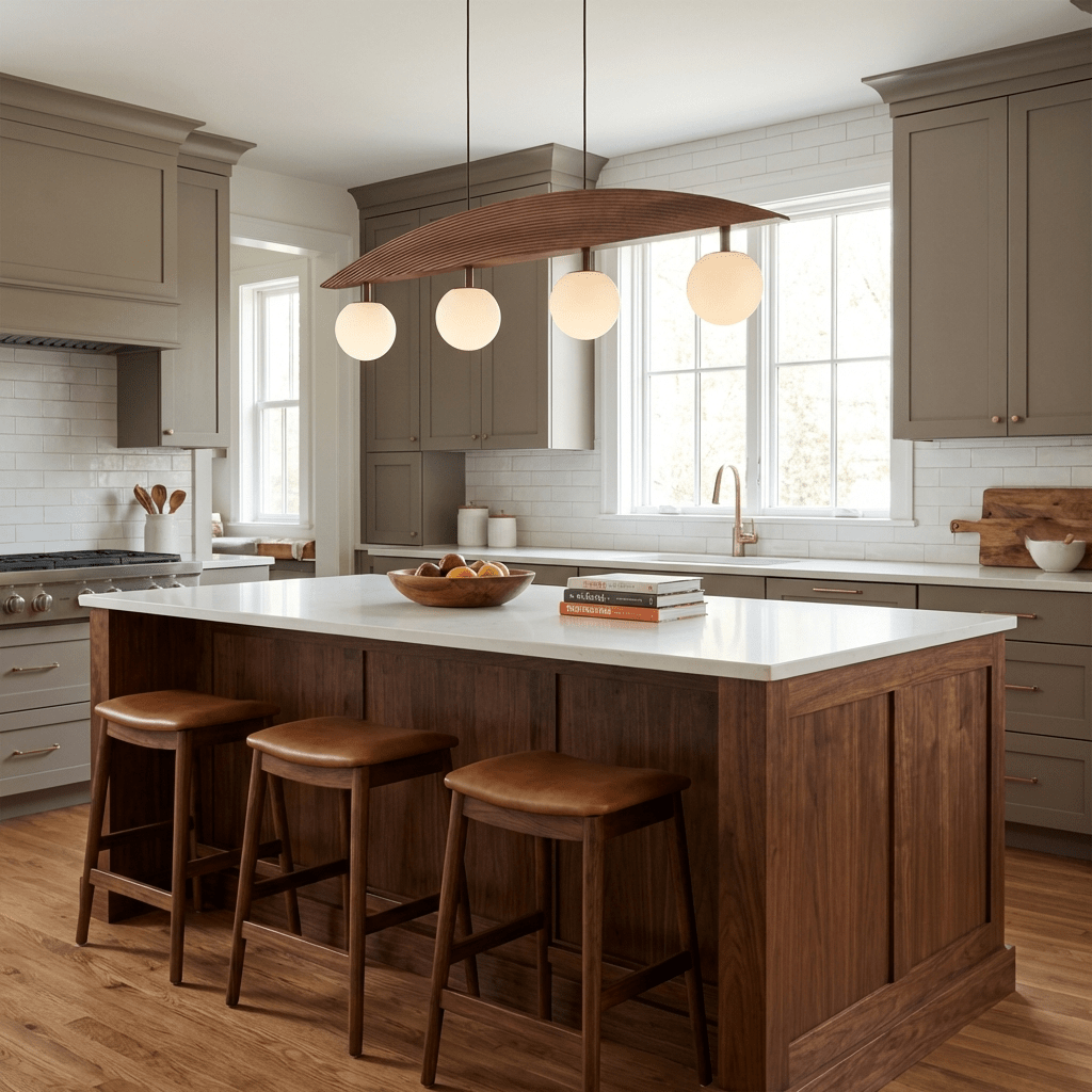 Arvella Arc Chandelier - Modern Design with Adjustable Height & LED Li