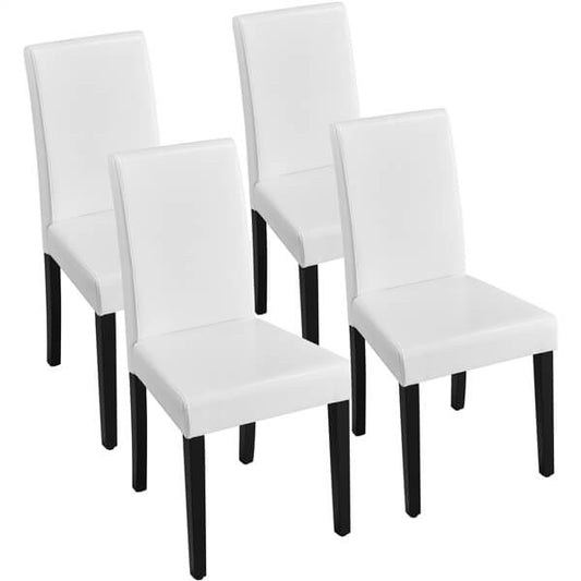 Dining Chairs Set of 4 PU Leather Upholstered Parsons Position 2