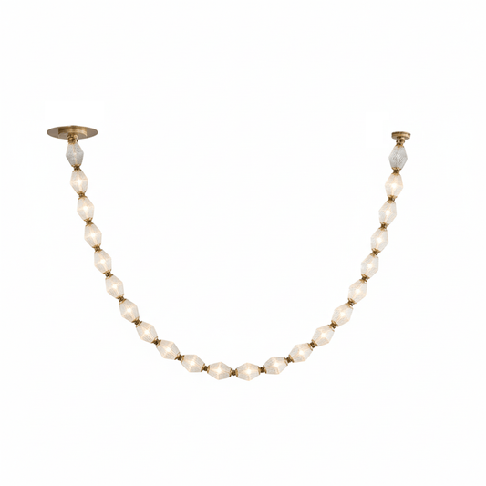 Riviere Chain Chandelier - Elegant Design, Adjustable Height, LED Comp