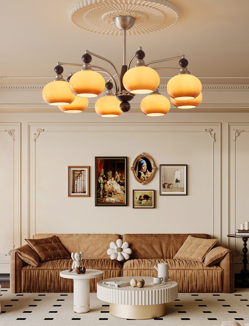 Serenade Chandelier - Elegant Design with Adjustable Height & LED Ligh