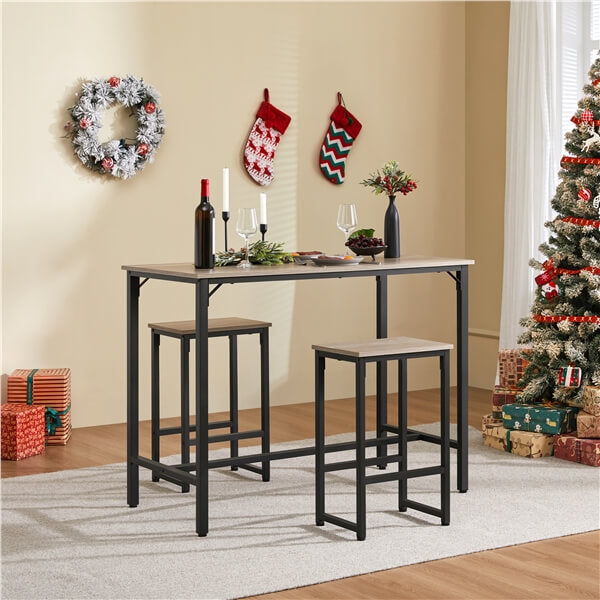 Counter Height Kitchen Table with Bar Stools Set of 2 Position 11