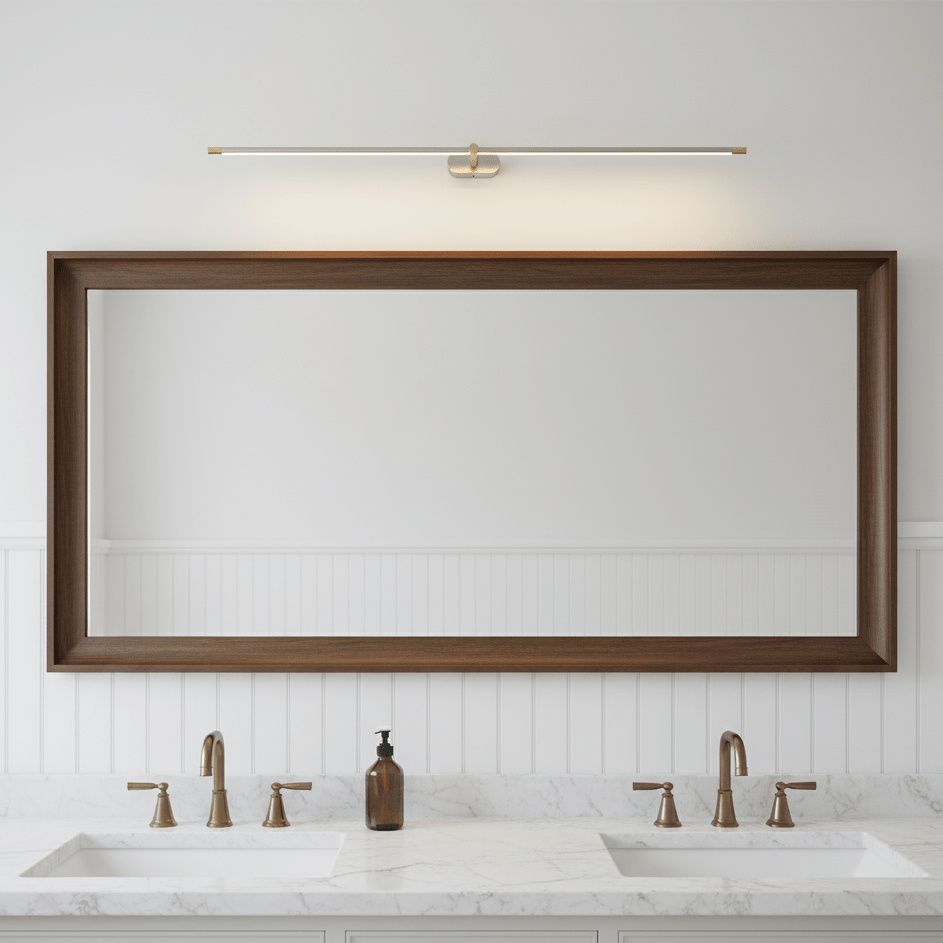 Sleek Linear Wall Lamp - Dimmable LED, Adjustable Brightness