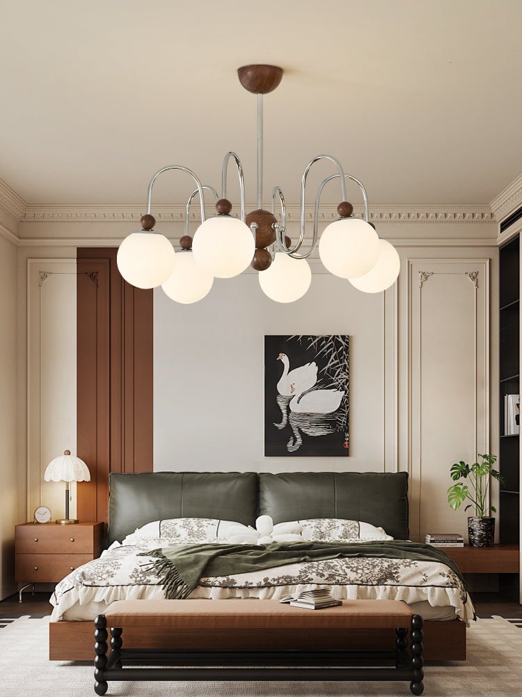 Aurora Loop Chandelier - Dimmable LED, Modern Design, Adjustable Heigh