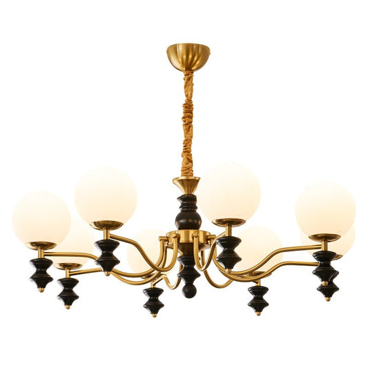 Cadence Chandelier - Elegant Design with Adjustable Height & LED Light