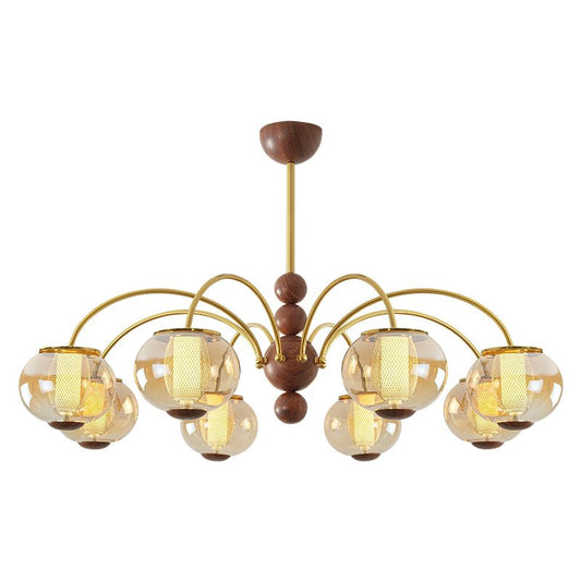 Solstice Bloom Chandelier - Elegant Design with Adjustable Height & LE