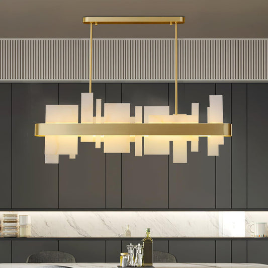 Amelie Chandelier - Elegant Crystal Design with Adjustable Height & LE