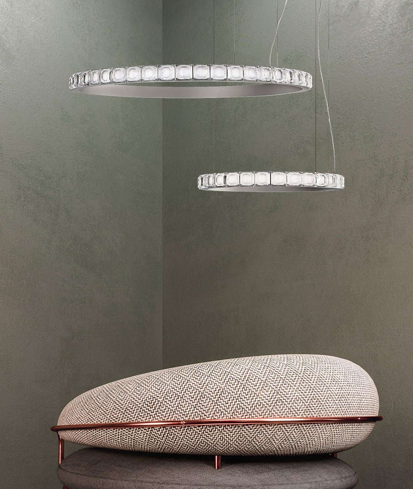 Aura Ring Chandelier - Adjustable Brightness & Modern Design