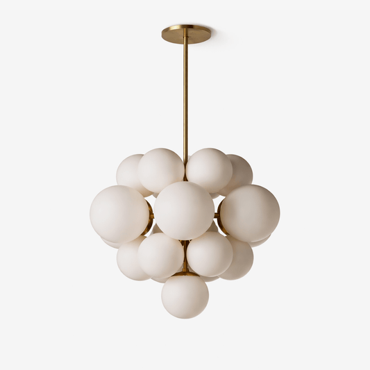 Aurelia Alabaster Cluster Chandelier - Elegant Design, Adjustable Heig