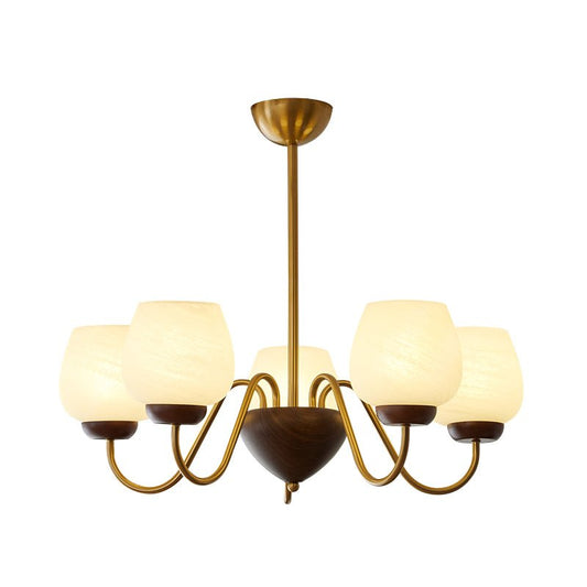 Aurorium Chandelier - Elegant Crystal Design with Adjustable Height