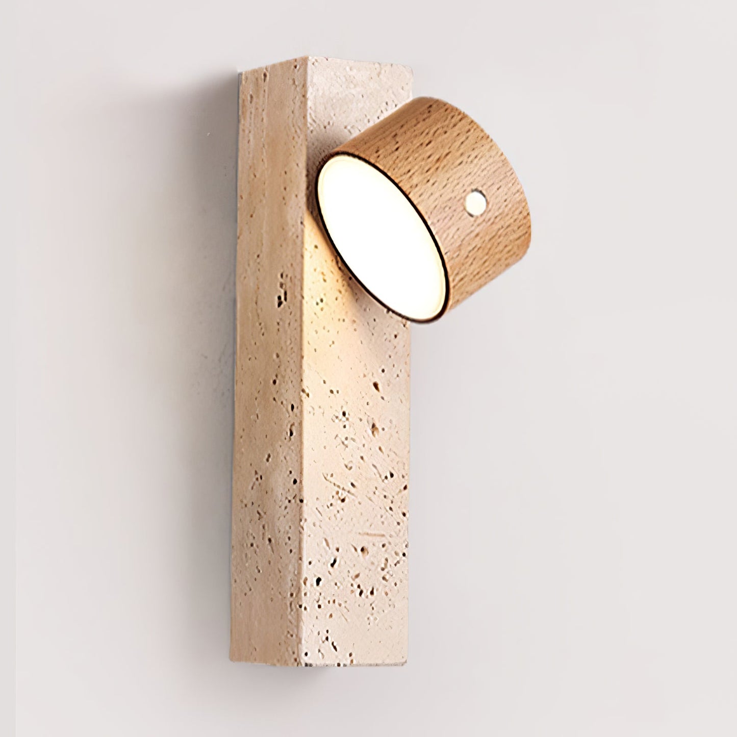 Axis Wood Rechargeable Wall Light - Dimmable, Eco-Friendly Design