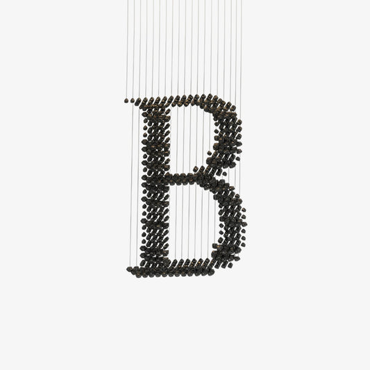 Charcoal Chandeliers B - Elegant Design with Adjustable Height & LED L