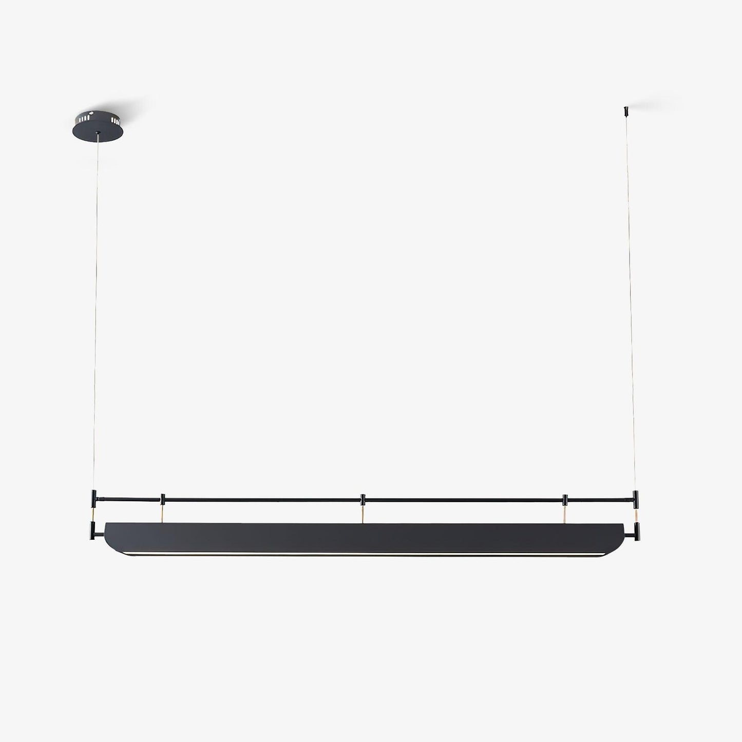 Black Roof LED Chandelier - Adjustable Brightness, Energy Efficient De