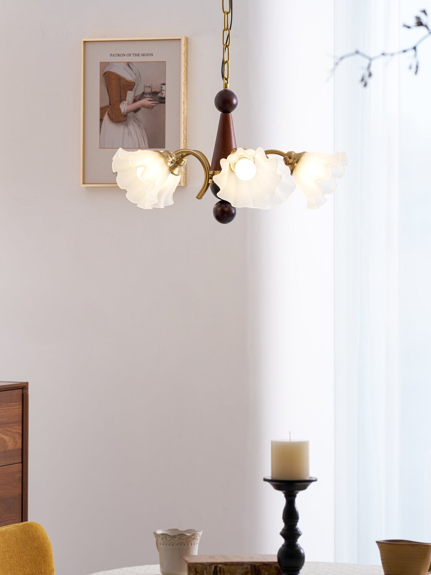 Bloomcrest 5-Light Chandelier with Adjustable Height & Elegant Design