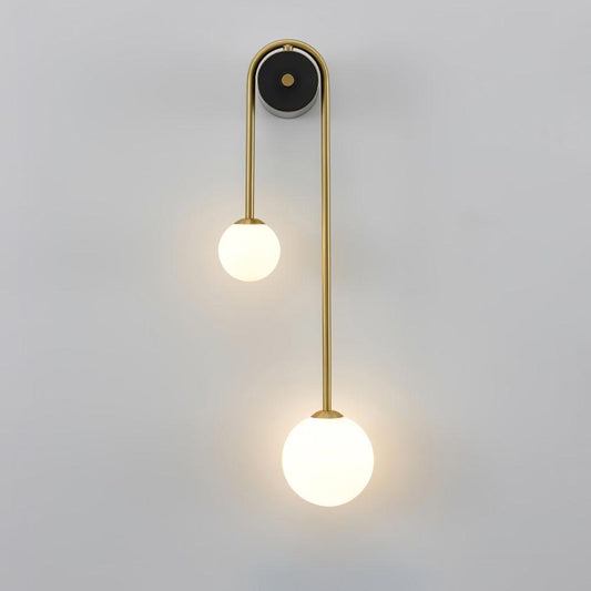Brass Arc Wall Light - Adjustable Arm & Energy-Efficient LED Design