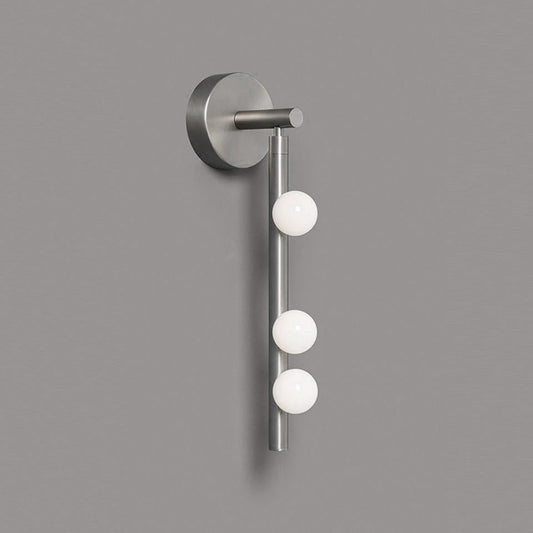 Brass Glass Tube Wall Lamp - Elegant Design with Adjustable Lighting