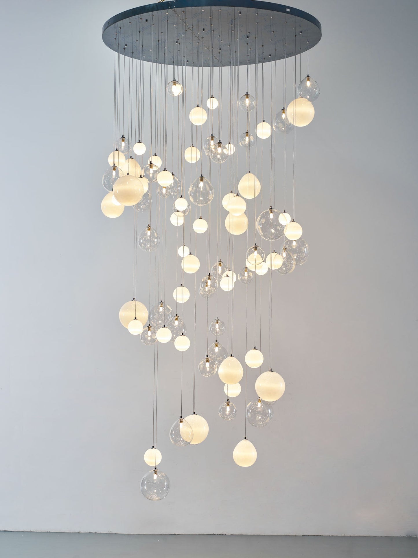 Breath of Light Customizable Chandelier with Dimmable LED and Elegant