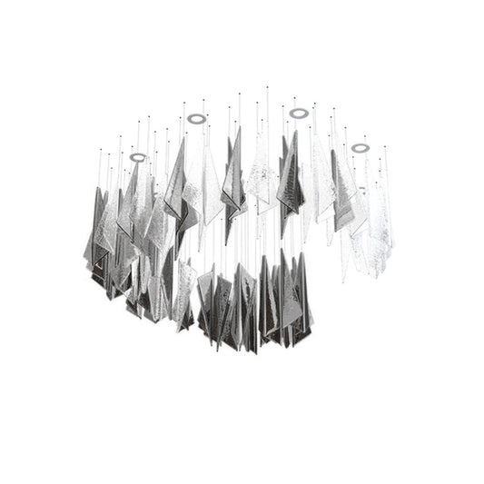 Elegant Breeze Chandelier - Adjustable Height, Energy-Efficient LED Li