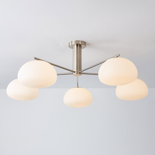 Briette Modern Chandelier - Adjustable Height, Elegant Crystal Accents
