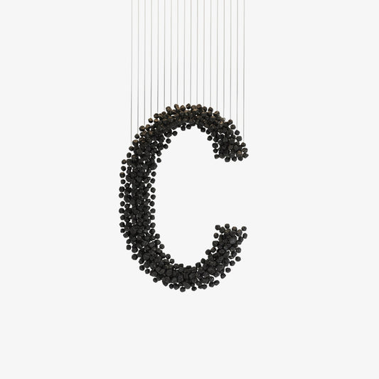 Charcoal Chandeliers - Elegant Design with Adjustable Brightness and E