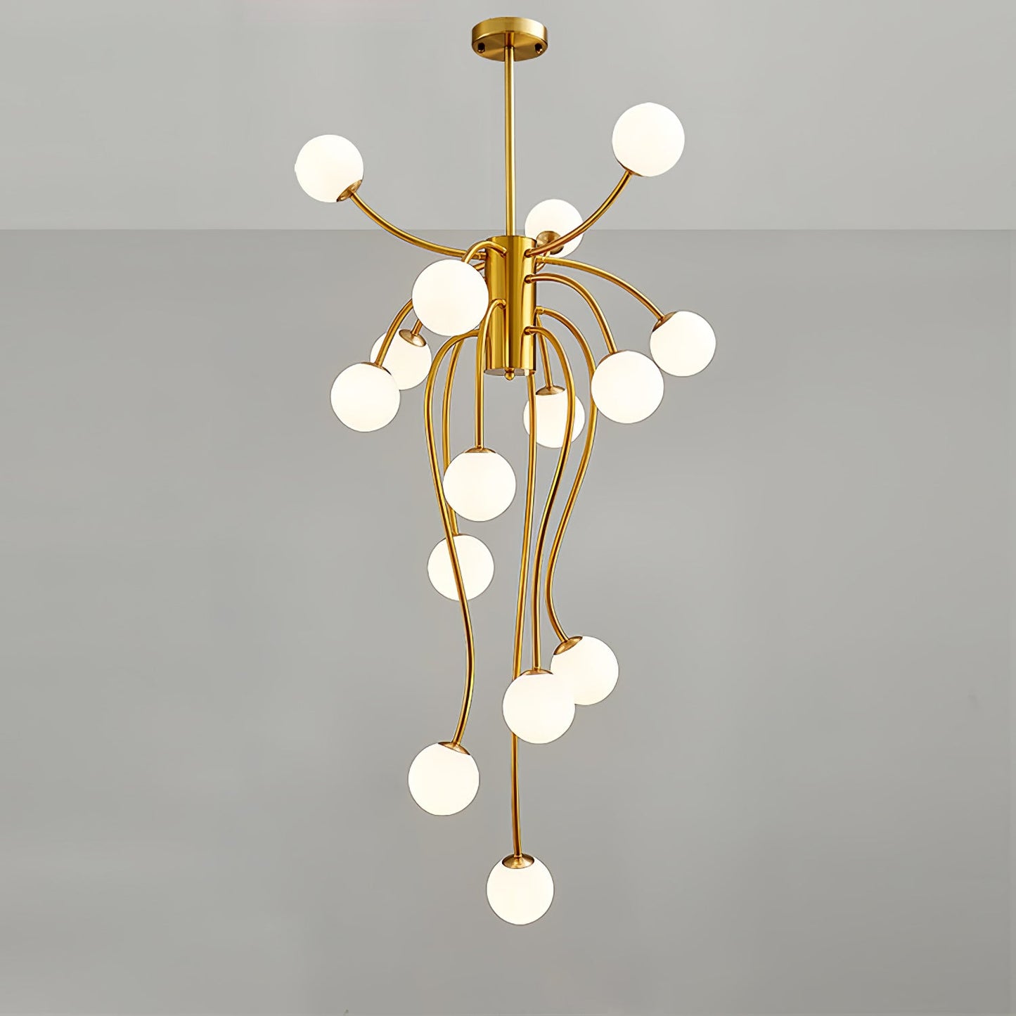 Caroline Chandelier - Elegant Crystal Design with Adjustable Height