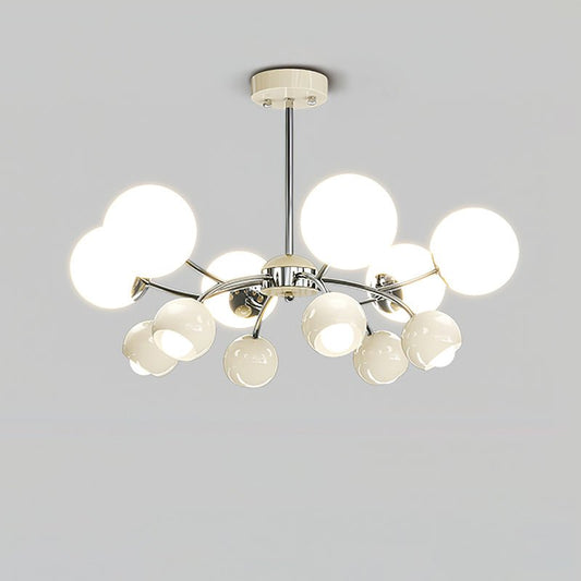 Celestial Spheres Chandelier - Elegant Design with Adjustable Height &