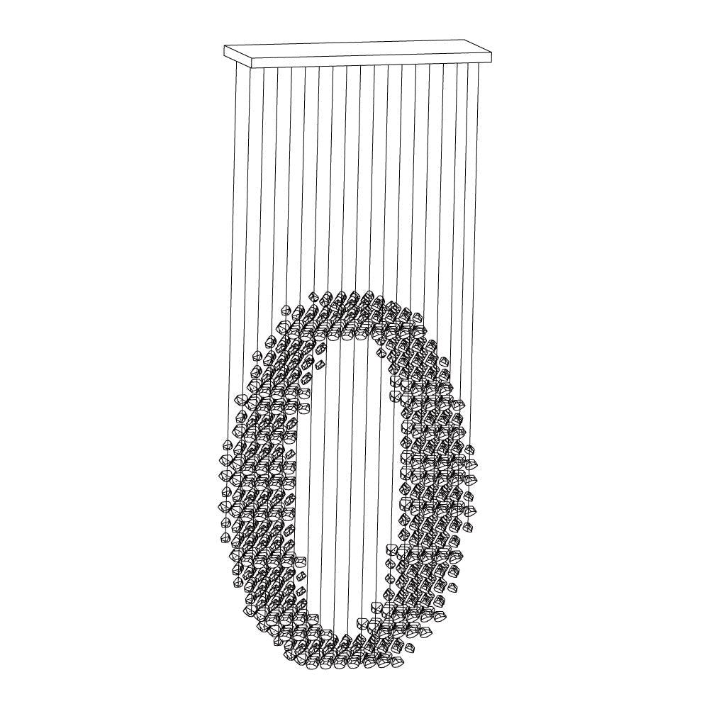 Elegant Charcoal Chandeliers - Adjustable Height & Energy Efficient Li