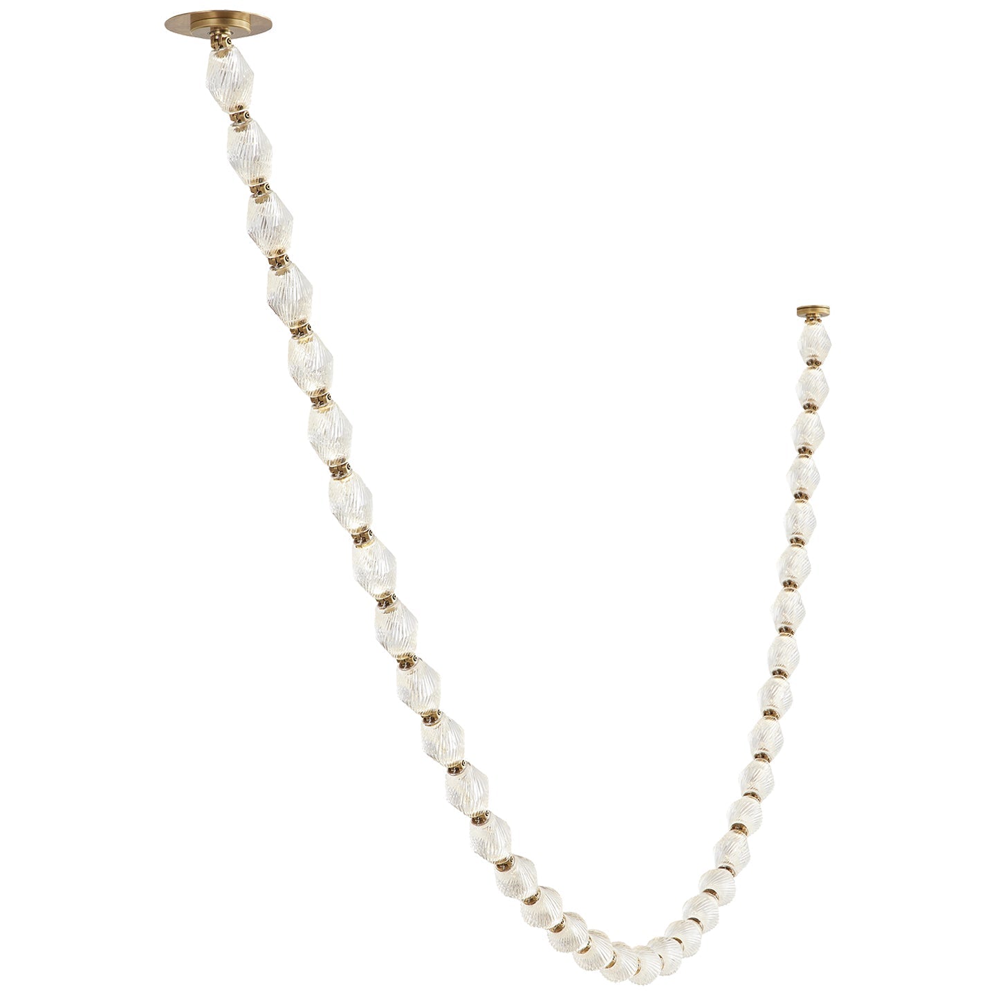 Riviere Chain Chandelier - Elegant Design, Adjustable Height, LED Comp