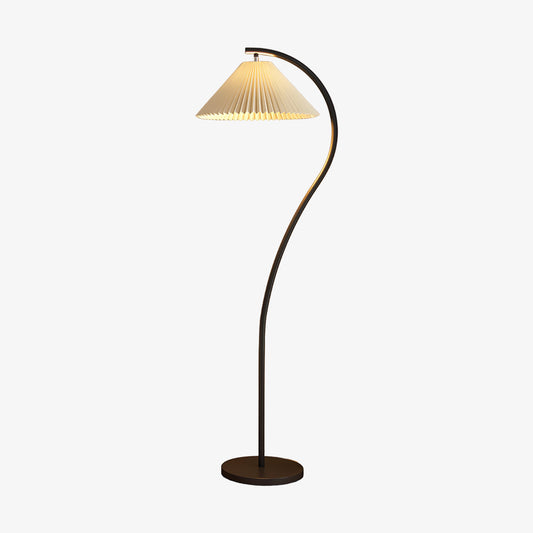 Crescini Pleated Floor Lamp - Adjustable Brightness & Elegant Design