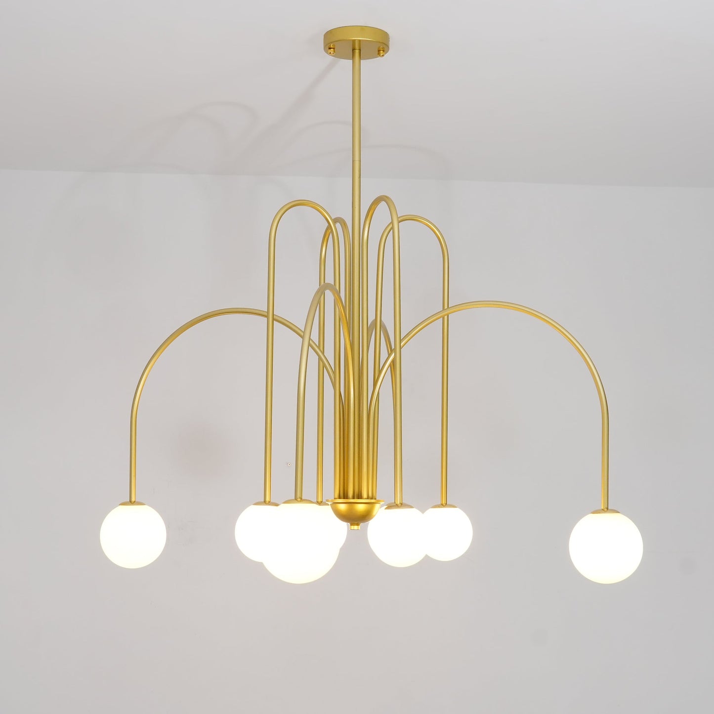 Delaney Chandelier - Elegant Design with Adjustable Height & LED Light