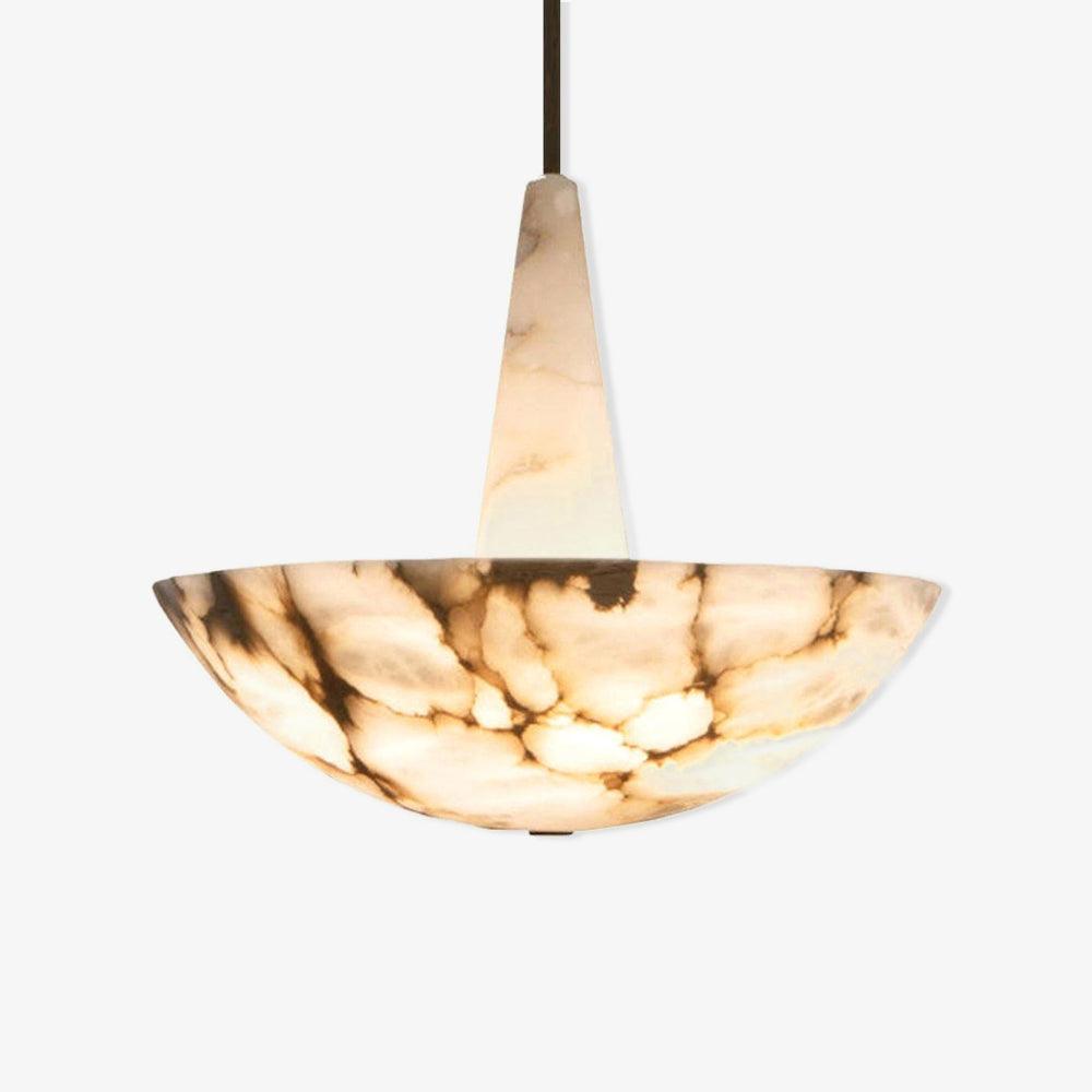 Domus Alabaster Chandelier - Elegant Design with Adjustable Height & L