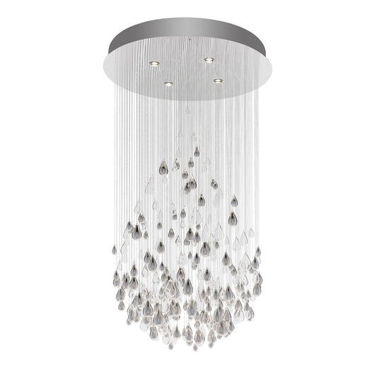 Droplets Sculpture Chandelier - Elegant Design with Adjustable Height