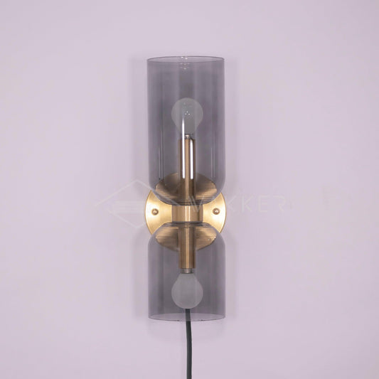 Edie Plug-In Wall Lamp with Adjustable Brightness and Easy Installatio