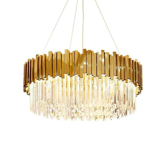 Empire Chandelier - Elegant Crystal Design with Adjustable Height & LE