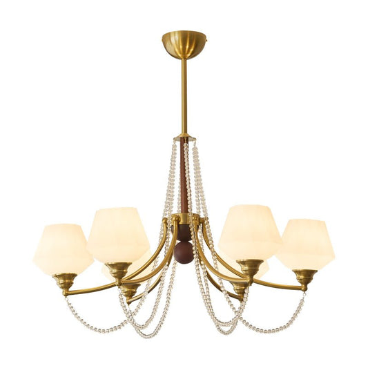 Evora Chandelier - Elegant Crystal Design with Adjustable Height & Dim