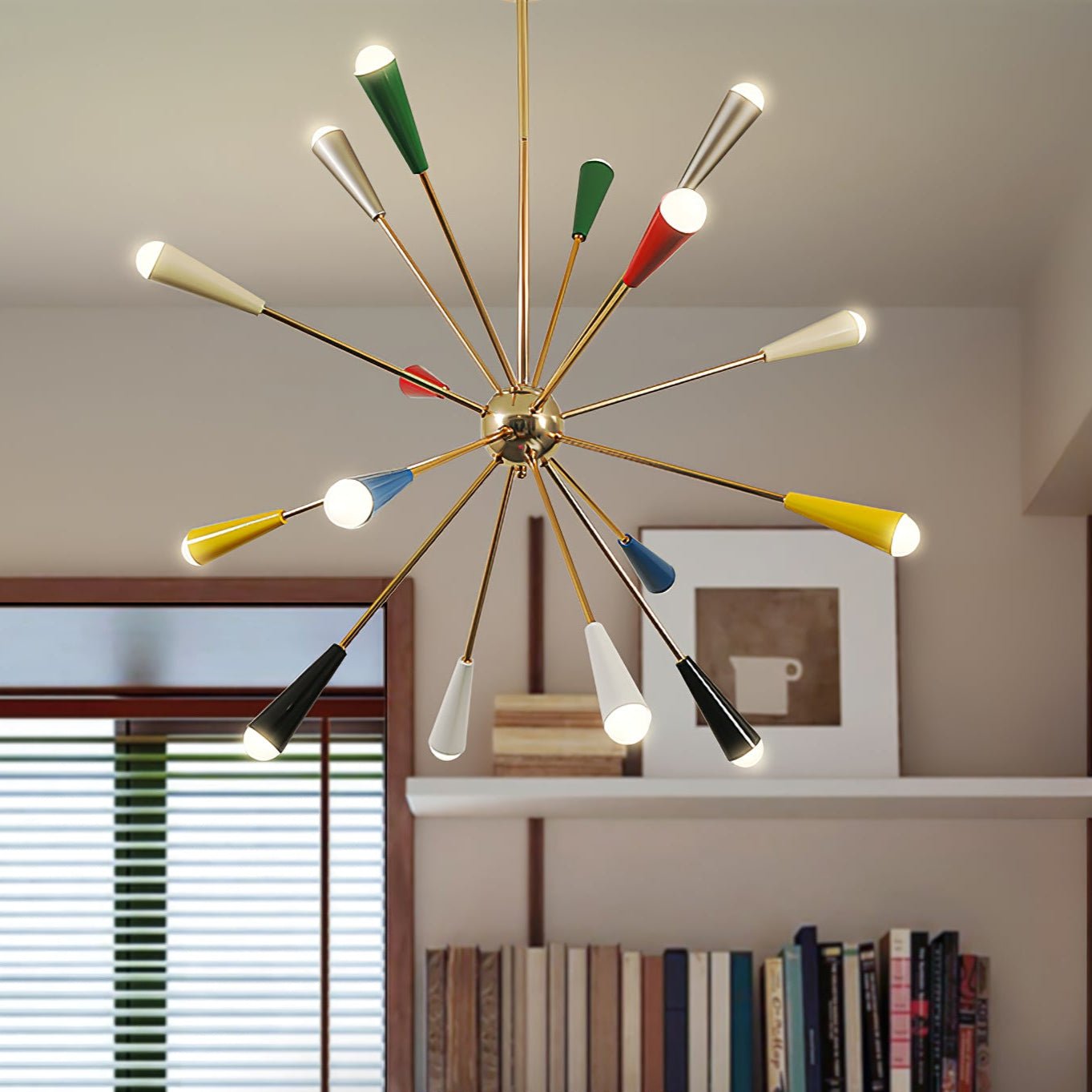 Modern Firework Pop Chandelier - Adjustable Lighting & Unique Design