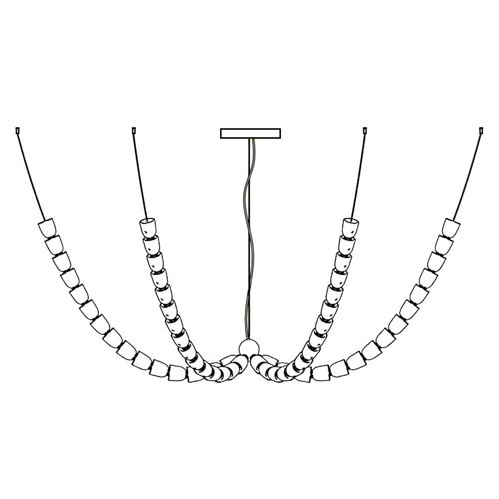 Gabriel Branch LED Chandelier | Custom Size, Energy-Efficient Design