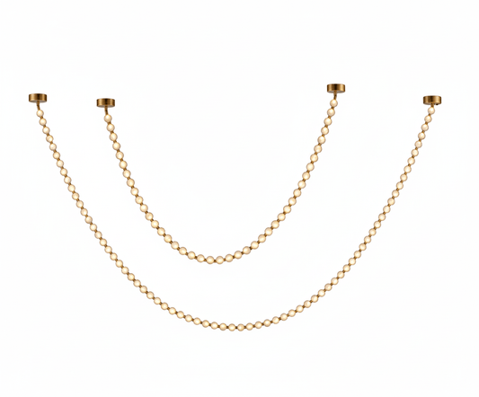 Elegant Alabaster Pearl Chandelier Necklace with Adjustable Length
