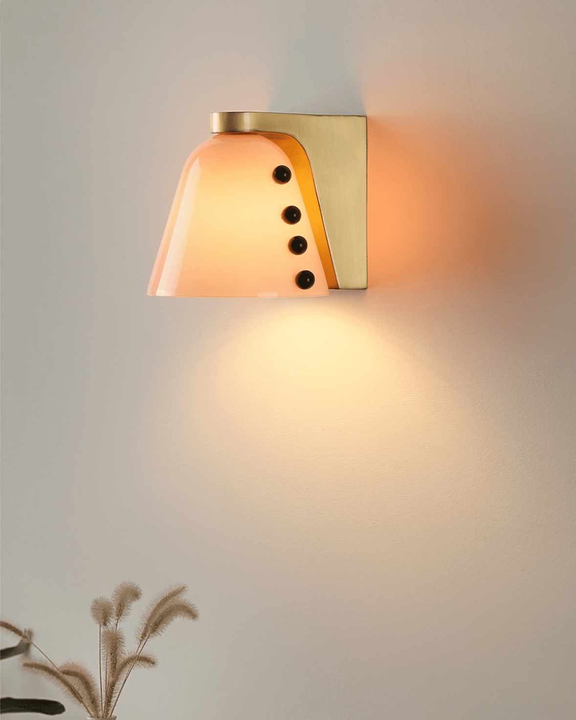 Gemma Glass Wall Lamp - Adjustable Brightness & Elegant Design
