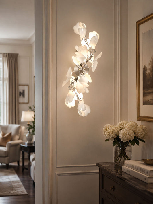 Gingko Flowers Wall Lamp - Adjustable Brightness, Energy Efficient Des