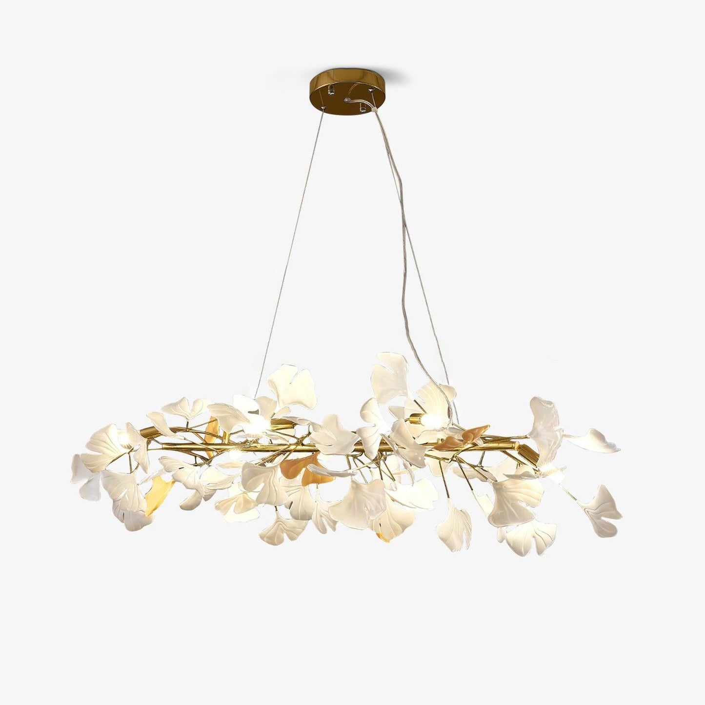 Gingko Branch Chandelier - Modern Design, Adjustable Brightness, LED L