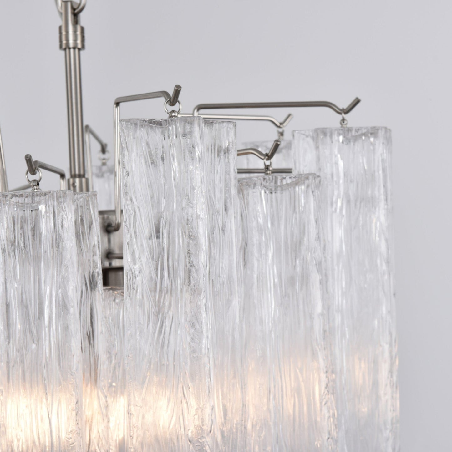 Giselle Crystal Glass Chandelier - Elegant Design & Adjustable Height